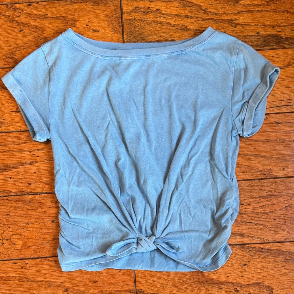 Abercrombie Kids Tie Front Short Sleeve Tee
